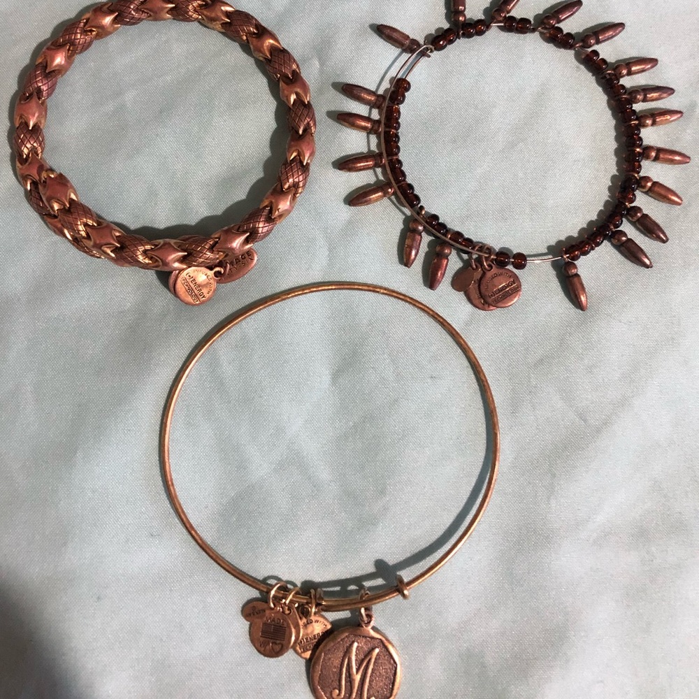 3 Alex and Ani bracelets